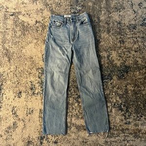 Abercrombie Ankle Straight Ultra High Rise Jeans